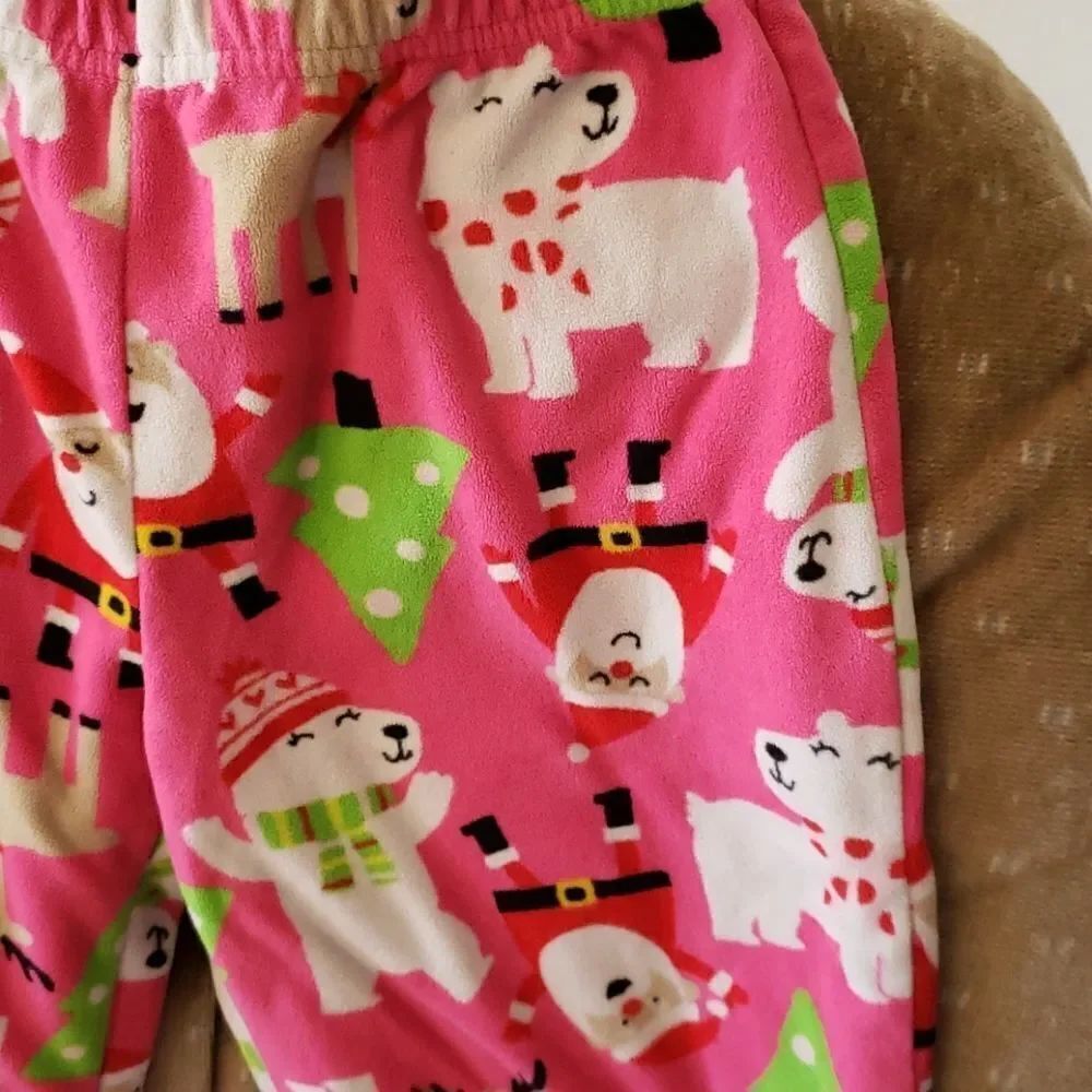 Carter's Fleece Christmas Lounge Pants Sz 6